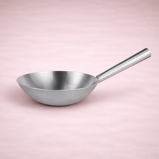 Wok en acier Inoxydable à Manche