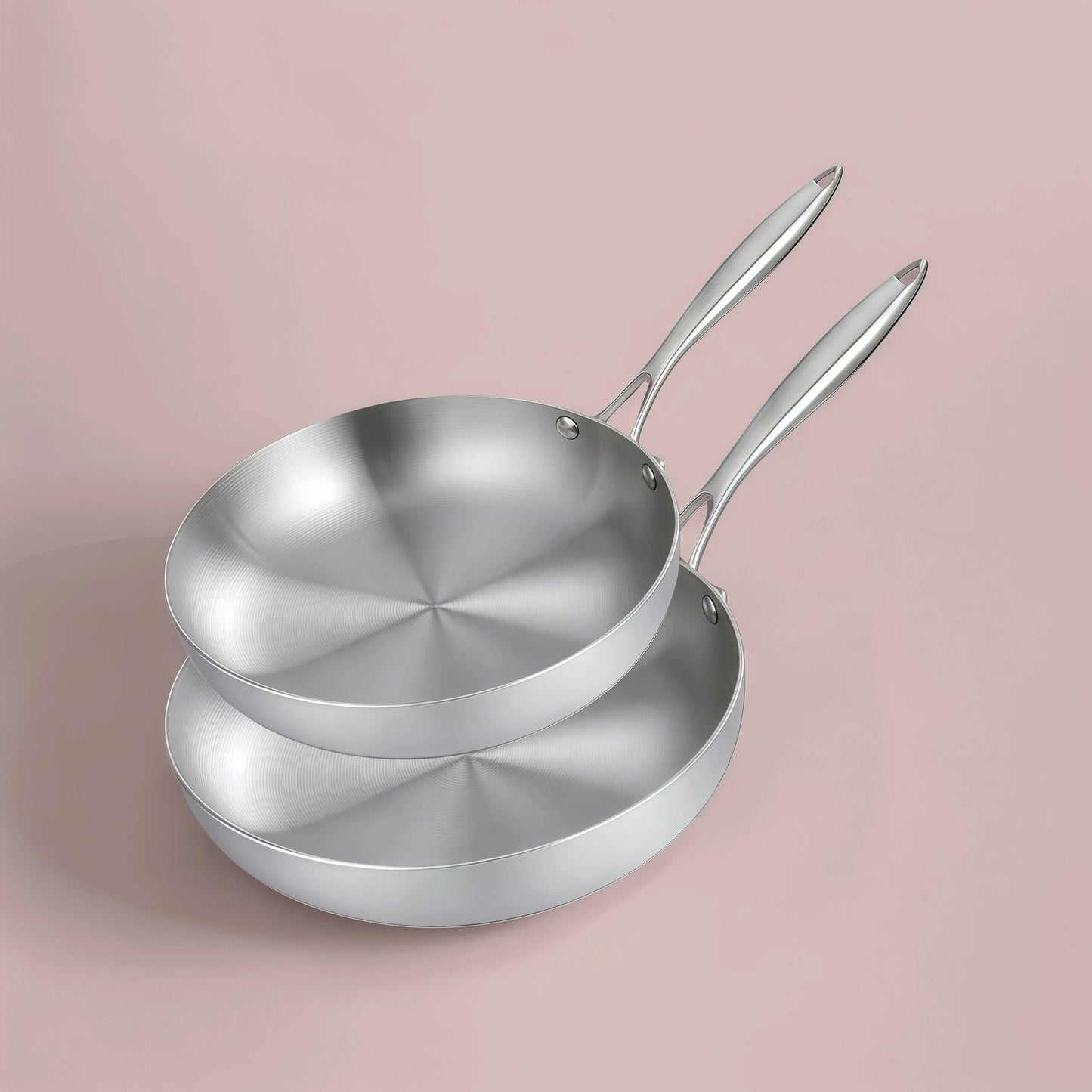 Lot de poêle en inox