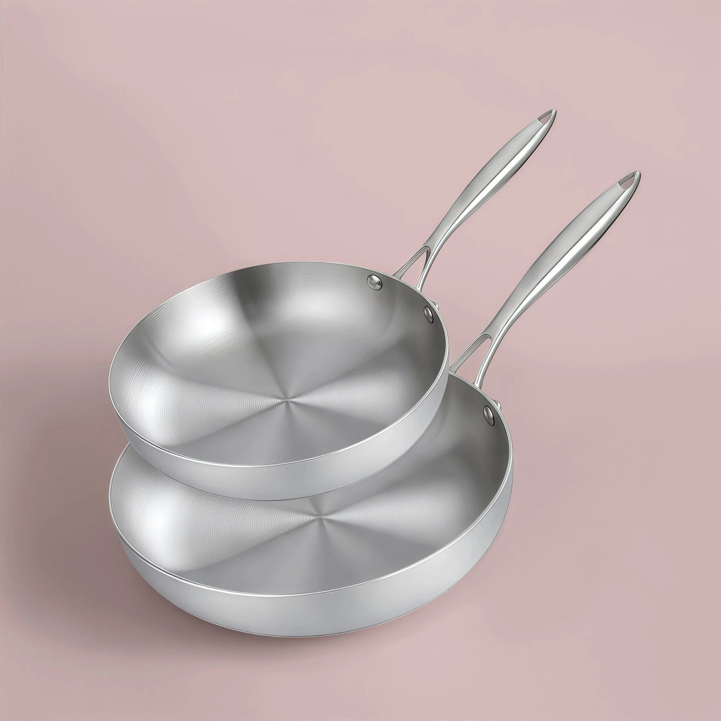 Lot de poêle en inox