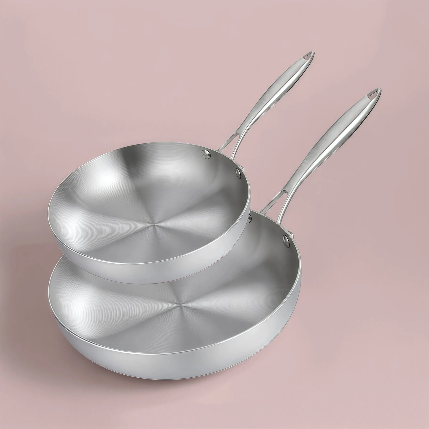 Lot de poêle en inox