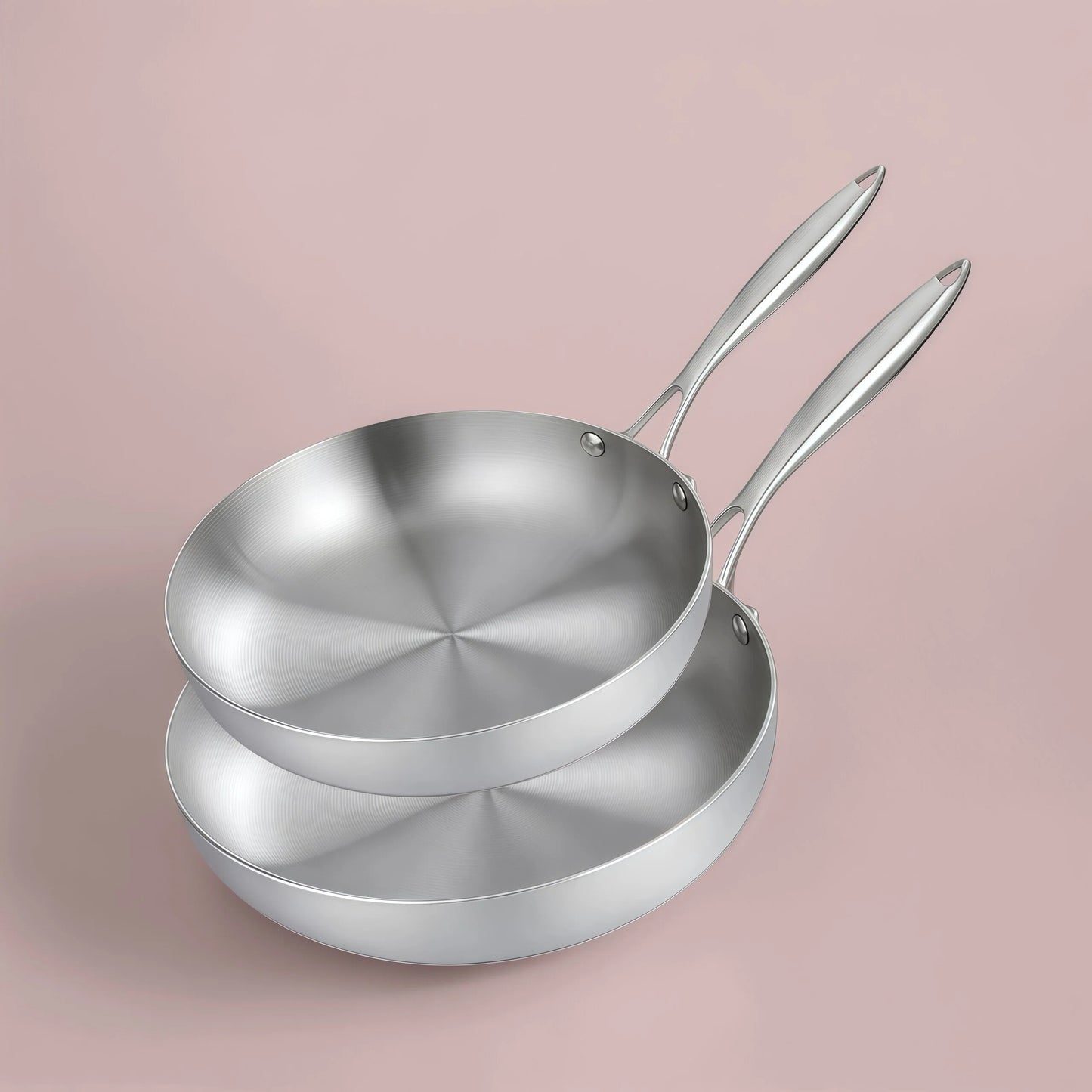 Lot de poêle en inox