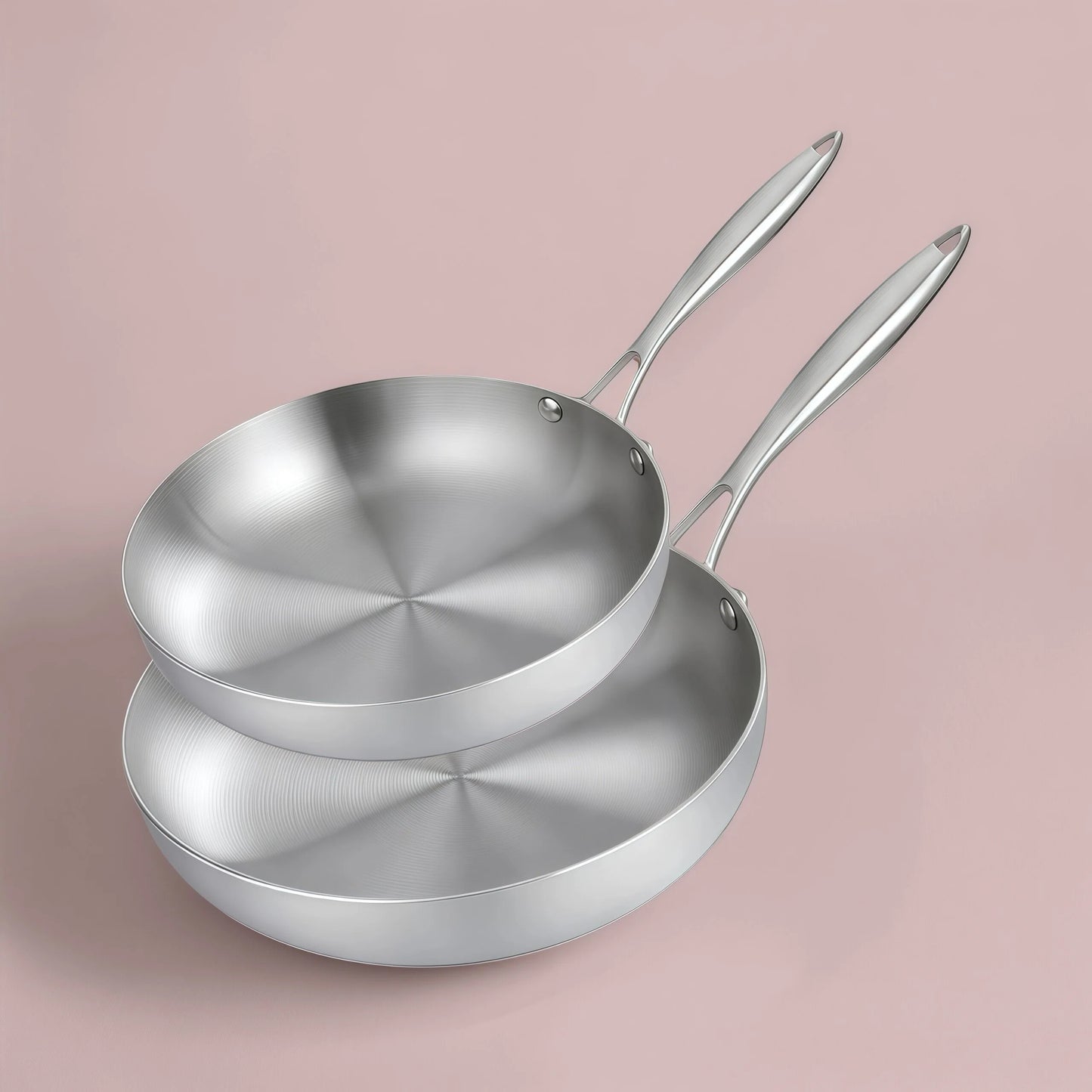 Lot de poêle en inox