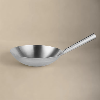 Wok en acier Inoxydable à Manche