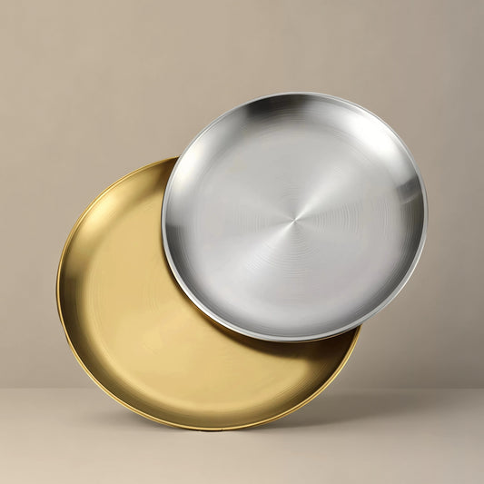 Assiette en Acier Inoxydable