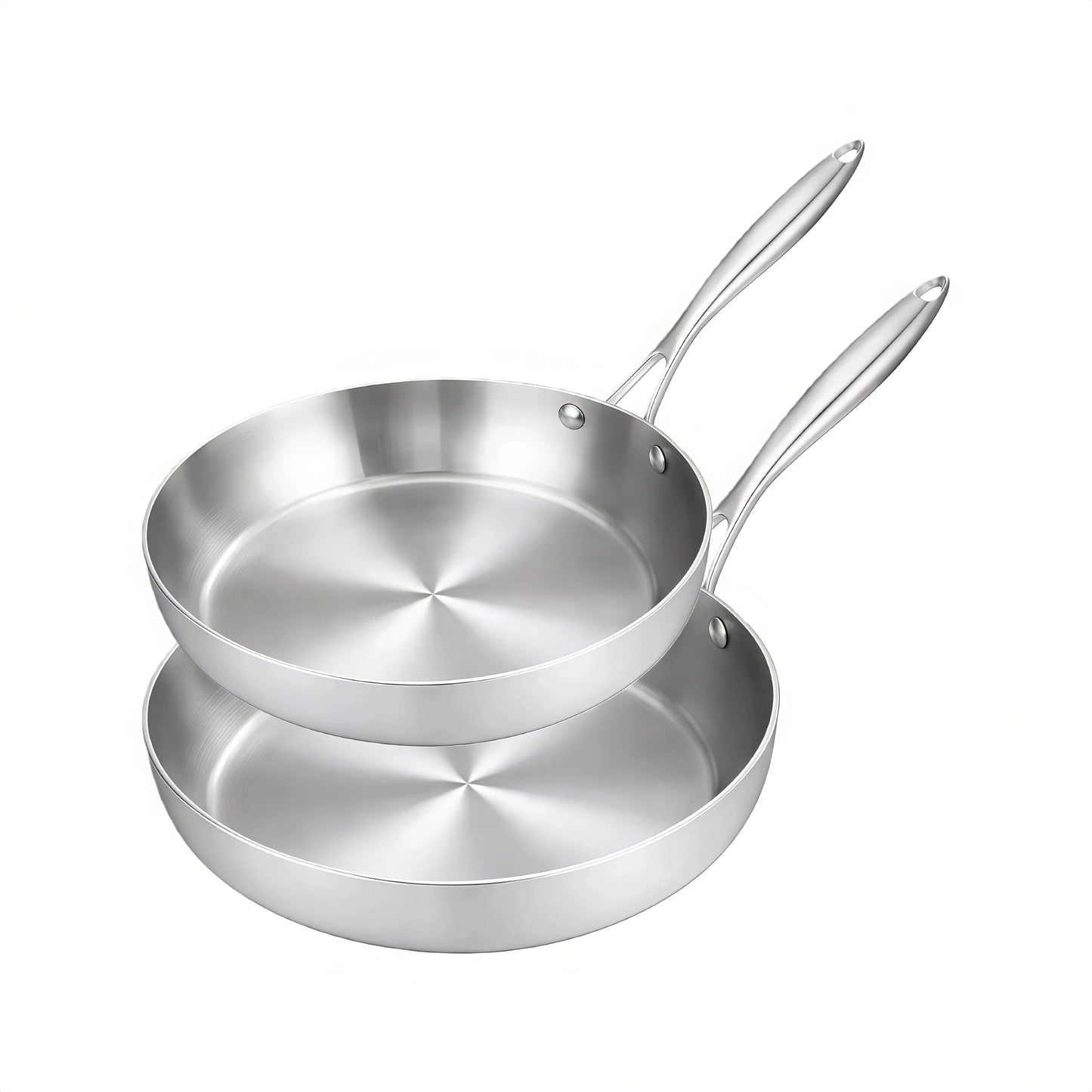 Lot de poêle en inox