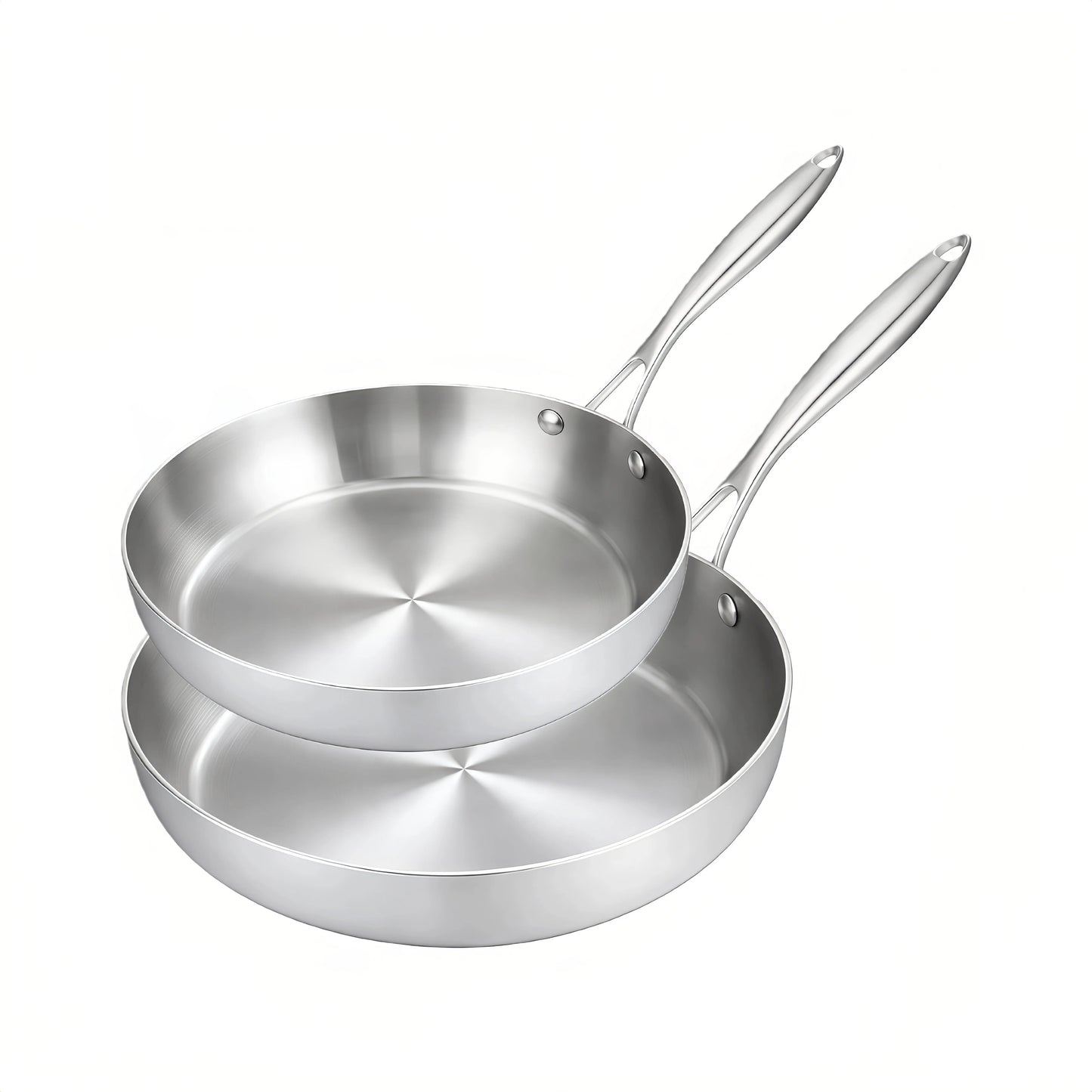 Lot de poêle en inox