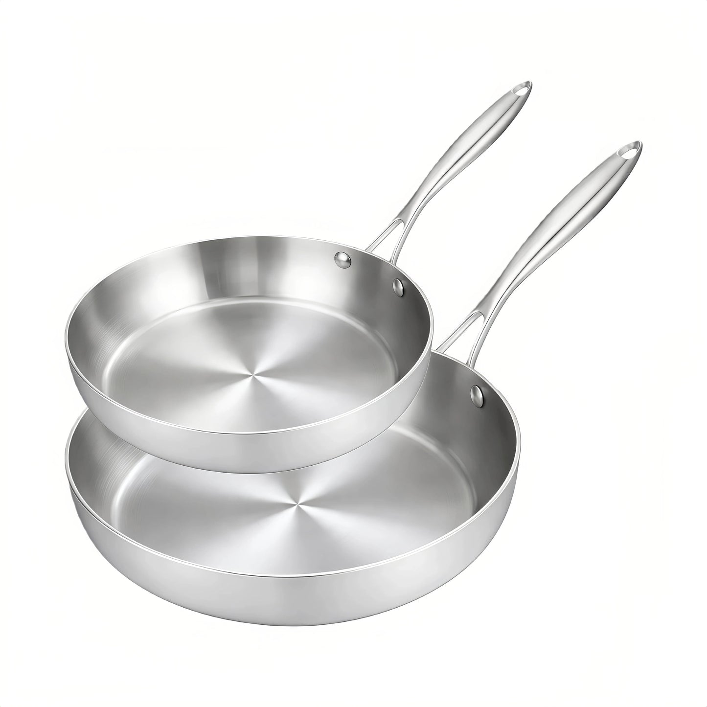 Lot de poêle en inox