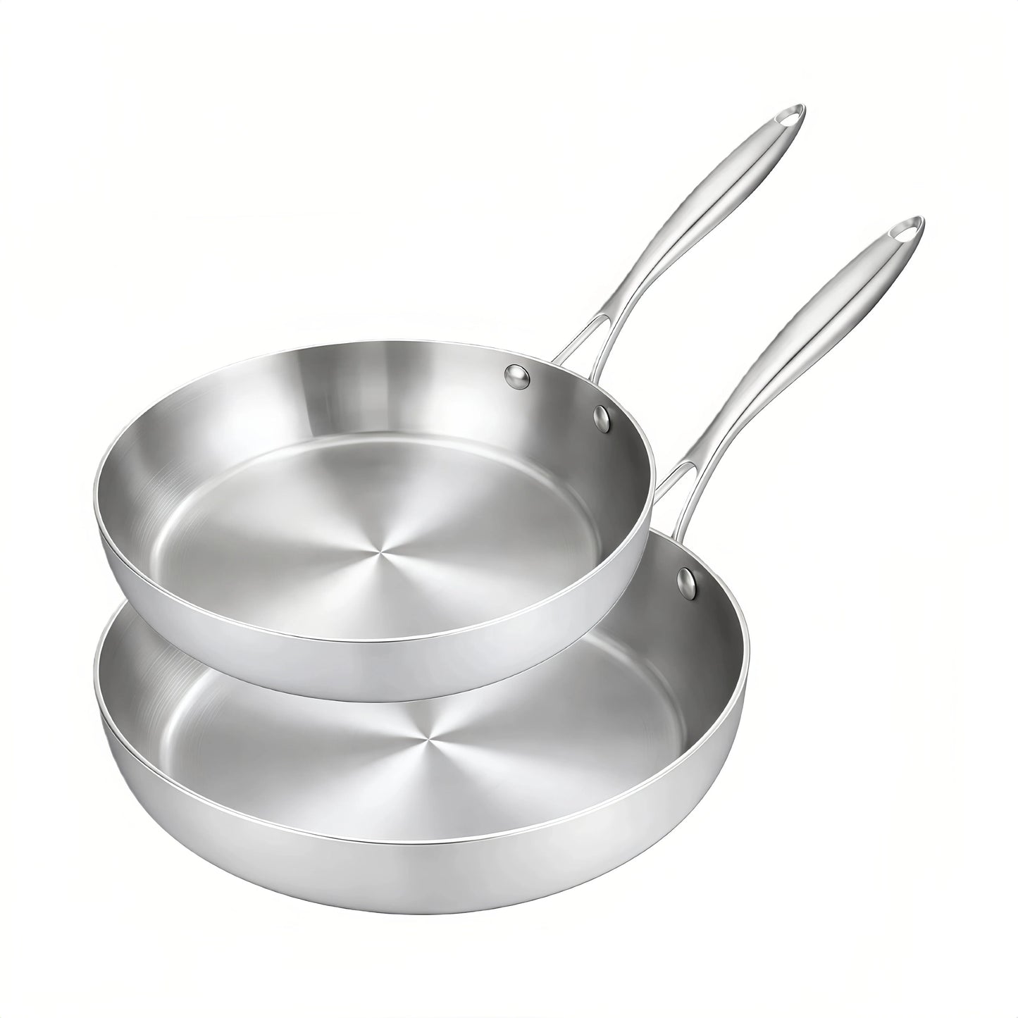 Lot de poêle en inox